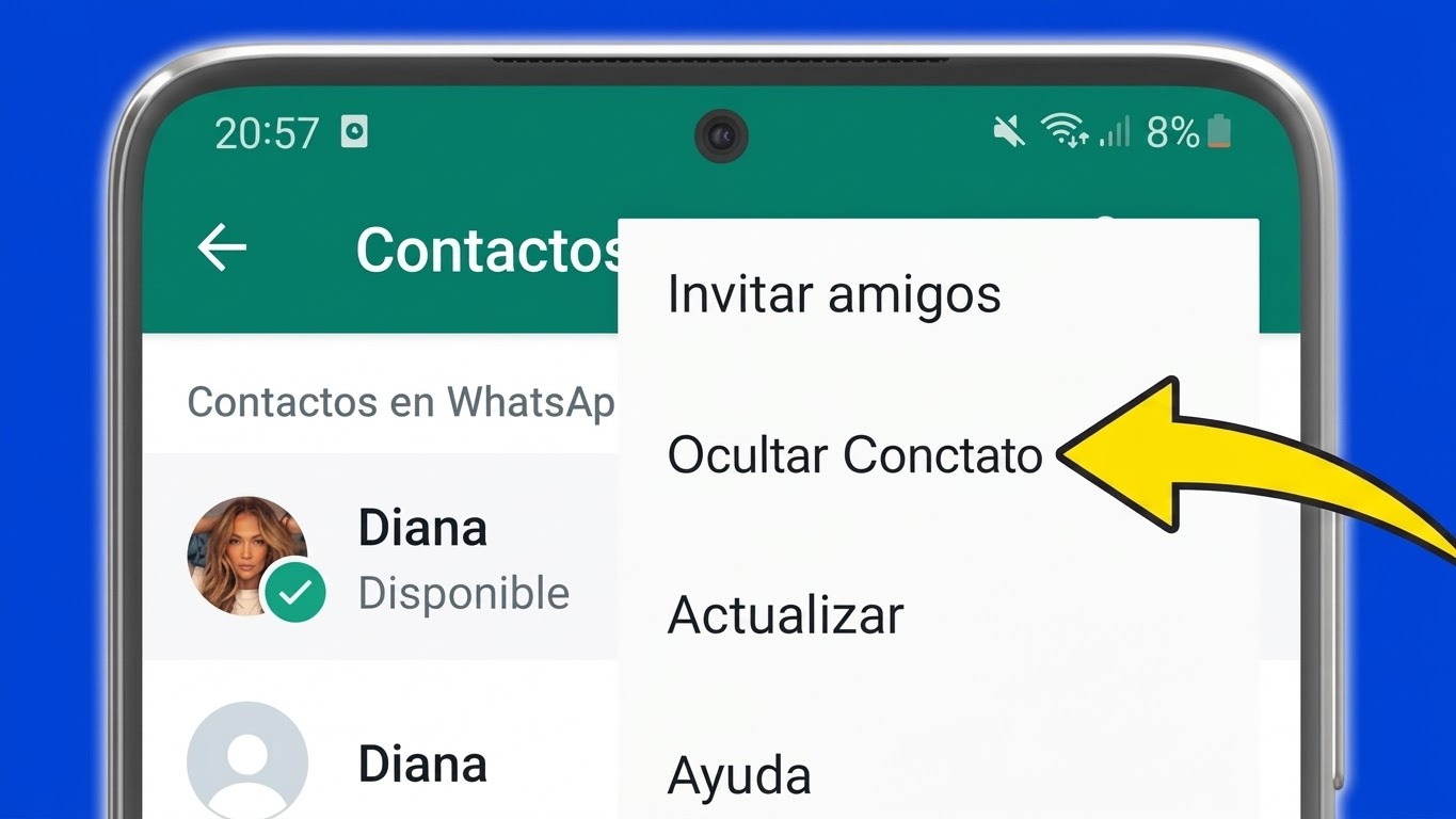 Cómo ocultar chats de WhatsApp